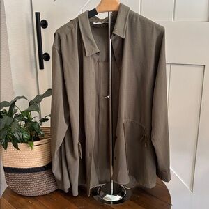 Calvin Klein Women’s Khaki Shirt Jacket XL